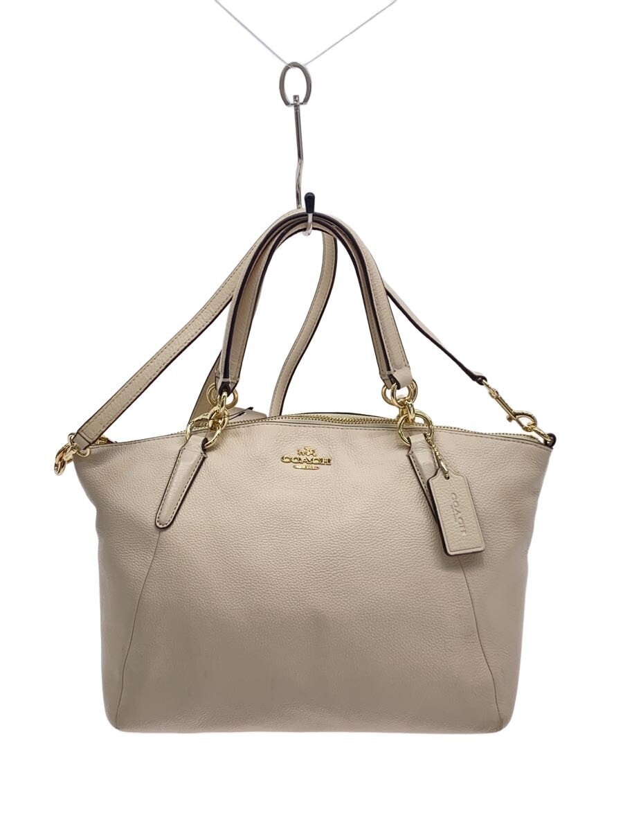 COACH / ハンドバッグ_オールレザー/レザー/WHT//