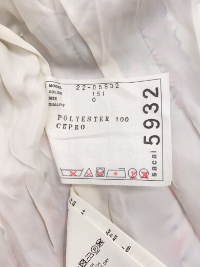 商品画像：タグ付/プリーツラップスカート/ロングスカート/0/ポリエステル/ホワイト/22-05932 4