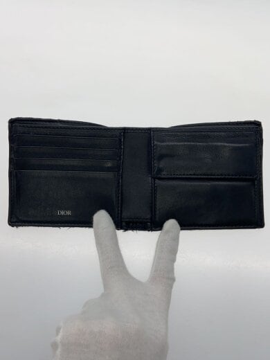 商品画像：2つ折り財布/キャンバス/BLK/総柄/メンズ 4