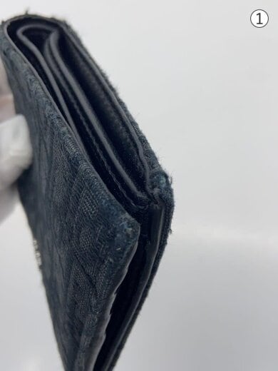 商品画像：2つ折り財布/キャンバス/BLK/総柄/メンズ 7