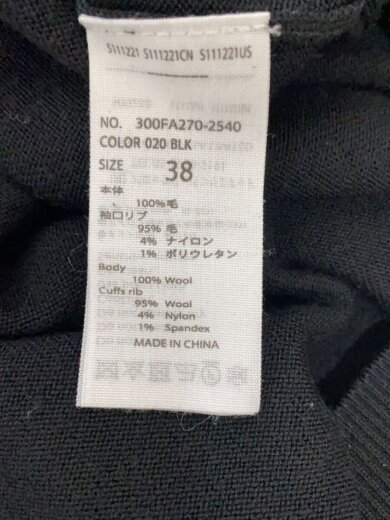 商品画像：ニット・セーター(厚手)/38/ウール/BLK/300FA270-2540 4