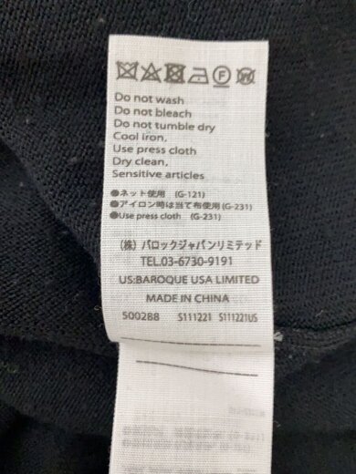 商品画像：ニット・セーター(厚手)/38/ウール/BLK/300FA270-2540 5