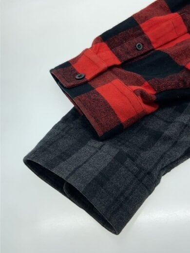 商品画像：長袖シャツ/38/コットン/GRY/チェック/KC84 647364 6