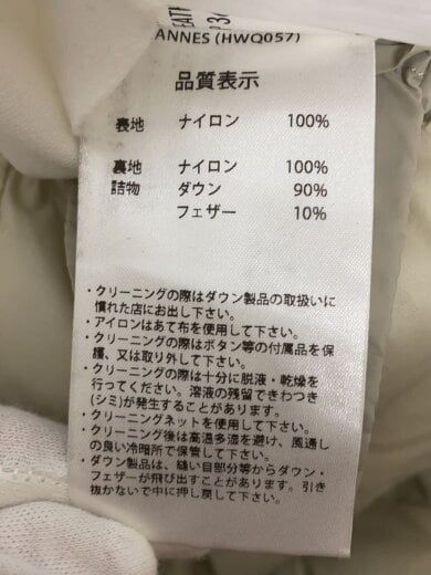 商品画像：ダウンジャケット/36/ナイロン/BEG/W22PJ2 4