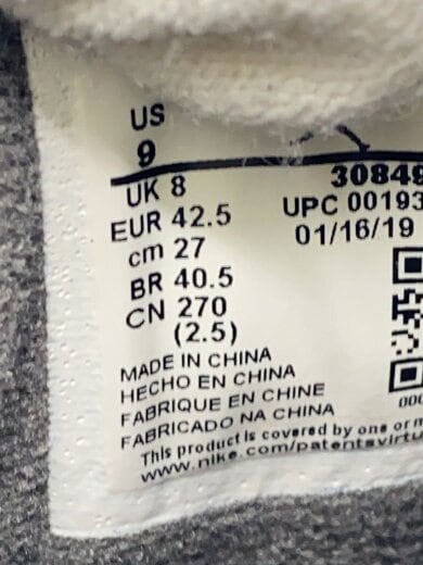 商品画像：AIR JORDAN 4 RETRO/エアジョーダンレトロ/グレー/308497-007/27cm/GRY 5