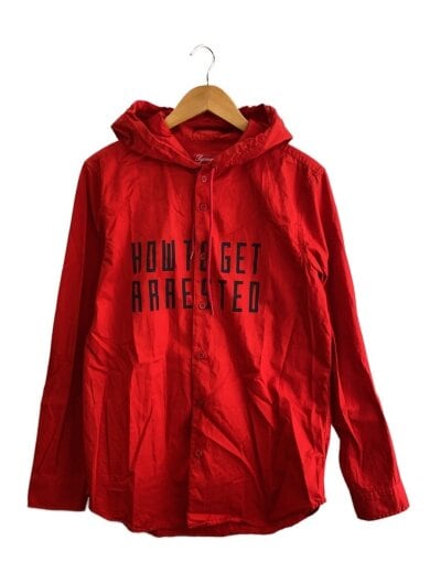 商品画像：長袖シャツ/M/コットン/RED// 1
