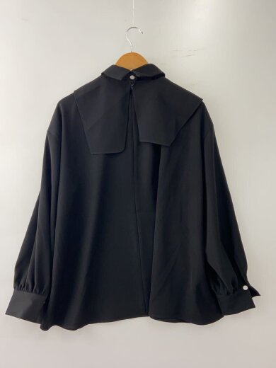 商品画像：襟付き長袖ブラウス/38/ポリエステル/BLK/300IS730-2721/状態考慮// 2