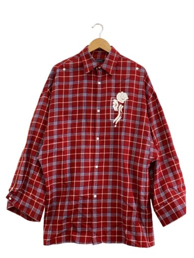 商品画像：長袖シャツ/1/ウール/RED/チェック/18AW-SH03A// 1
