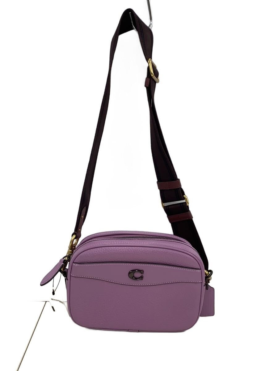 COACH / ショルダーバッグ/レザー/PUP/無地