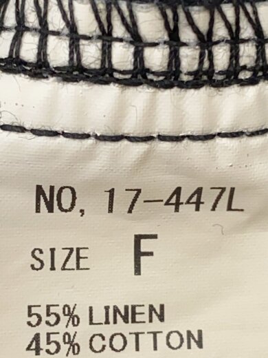 商品画像：ノースリーブワンピース/FREE/リネン/BLK/無地/17-447L 4