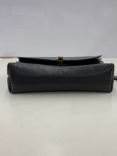 商品画像：ショルダーバッグ/レザー/BLK/無地/フロント金具塗装剥がれ有/スレ有 3