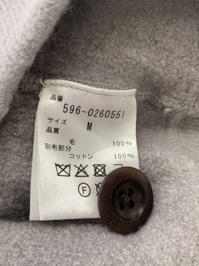 商品画像：カーディガン(薄手)/M/ウール/GRY/無地/596-0260551// 4