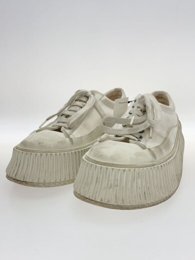 商品画像：ローカットスニーカー/40/WHT/キャンバス/使用感有/右足汚れ有 2