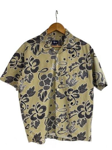 商品画像：半袖シャツ/S/コットン/KHK/総柄 1