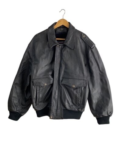 商品画像：レザージャケット・ブルゾン/50/レザー/BLK/無地// 1