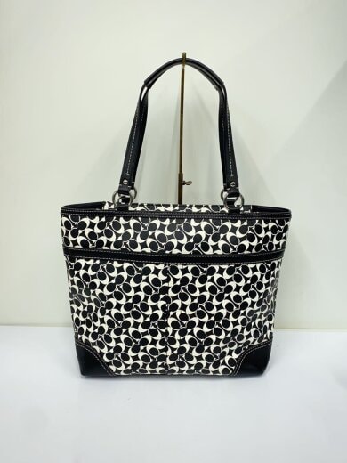 商品画像：トートバッグ/レザー/BLK/総柄 3