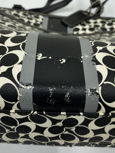 商品画像：トートバッグ/レザー/BLK/総柄 7