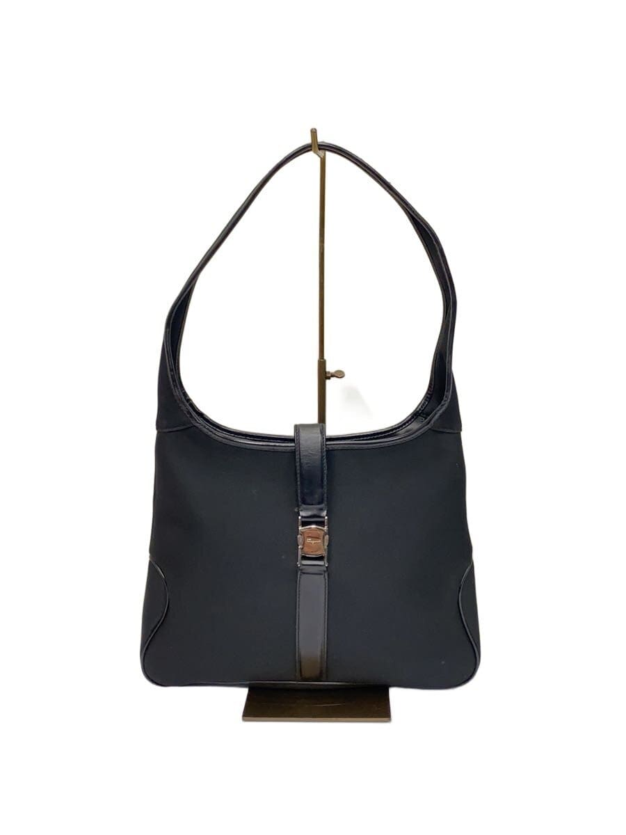 Salvatore Ferragamo / ショルダーバッグ/ナイロン/BLK/無地/AU-21-0735