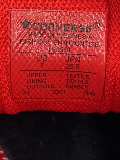 商品画像：ローカットスニーカー/25.5cm/RED/1SC930 5