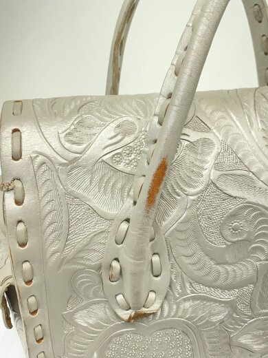 商品画像：ハンドバッグ/レザー/WHT 9