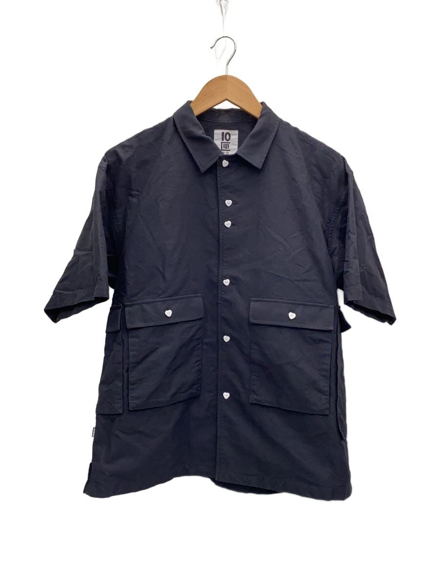 TENBOX / 半袖シャツ/M/コットン/BLK/無地