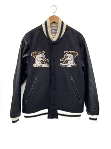 画像：HOUSTONスタジャン/--/ウール/BLK1