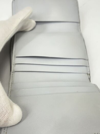 商品画像：3つ折り財布/レザー/GRY/レディース 7