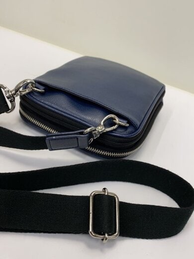 商品画像：ショルダーバッグ/レザー/NVY 9