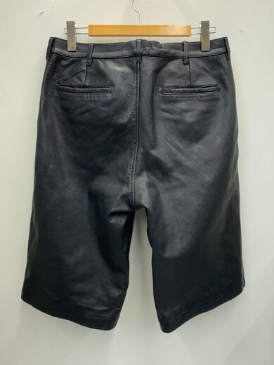 商品画像：ショートパンツ/L/レザー/BLK/無地/25-030-600-2110-1-0 2