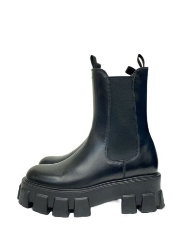 商品画像：サイドゴアブーツ/37.5/BLK/レザー 1