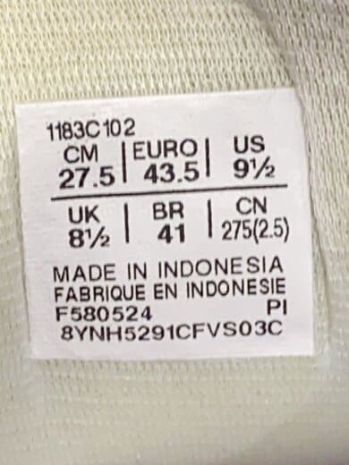 商品画像：ローカットスニーカー/27.5cm/WHT/レザー/F580524 5