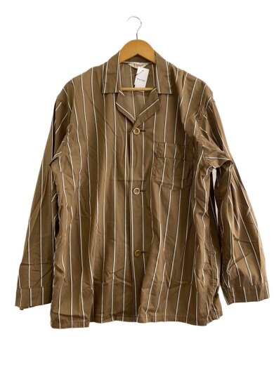 商品画像：60s/復刻/長袖シャツ/L/コットン/BRW/ストライプ// 1