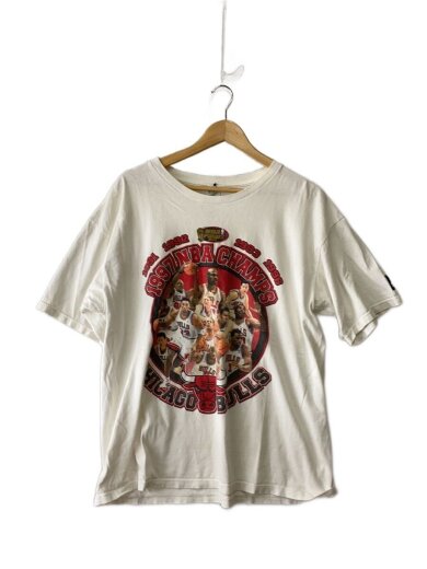 商品画像：Tシャツ/L/コットン/WHT/CHICAGO BULLS/// 1