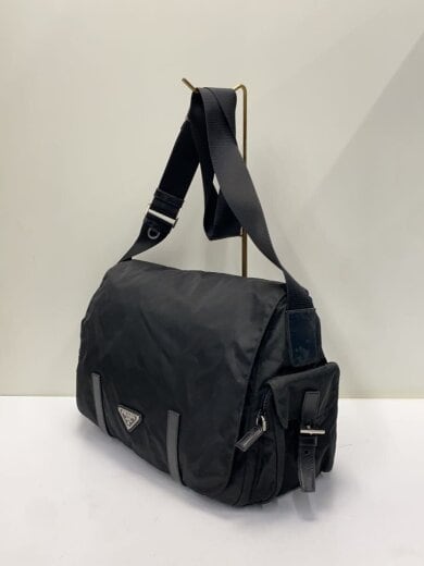 商品画像：ショルダーバッグ/ナイロン/BLK/無地 2