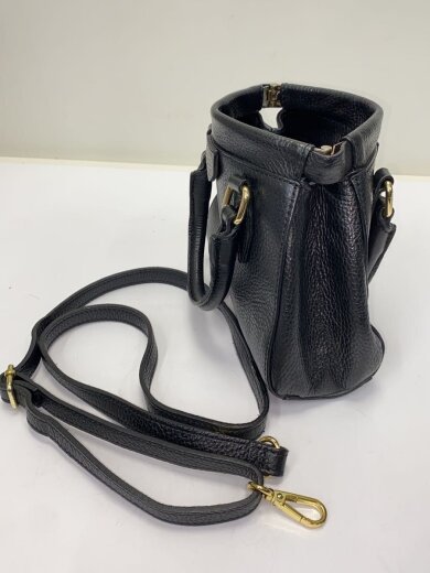 商品画像：2WAYがま口ショルダーバッグ/レザー/BLK/無地// 7