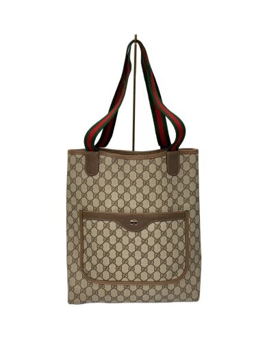商品画像：トートバッグ_オールドグッチ_GGプラス/PVC/BRW// 1