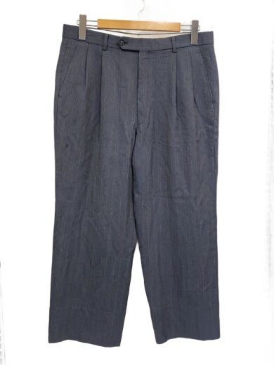 商品画像：スラックスパンツ/--/ウール/GRY/ストライプ/01657/N4047-3 1