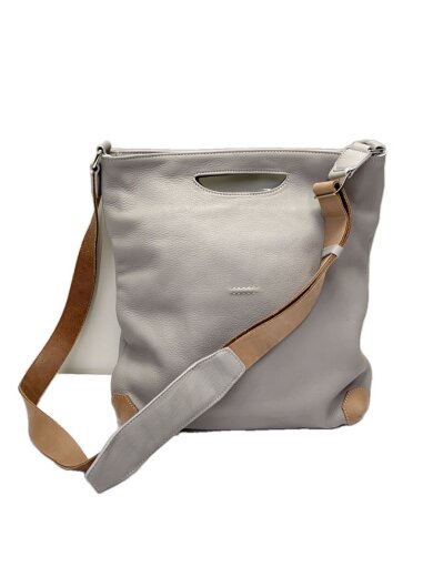 商品画像：ショルダーバッグ/レザー/GRY/無地 1