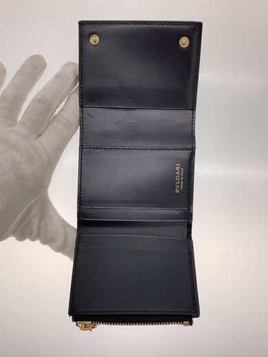 商品画像：3つ折り財布/レザー/BLK/メンズ/288240// 4