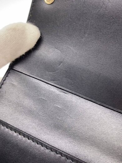 商品画像：3つ折り財布/レザー/BLK/メンズ/288240// 7