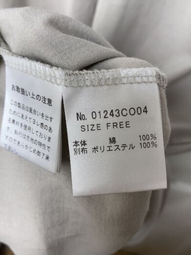 商品画像：24AW/カットソー生地/長袖ワンピース/FREE/コットン/GRY/プリント/01243CO04 4