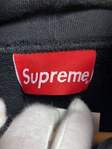 商品画像：mirrored logo hooded sweatshirt/パーカー/S/コットン/BLK 3