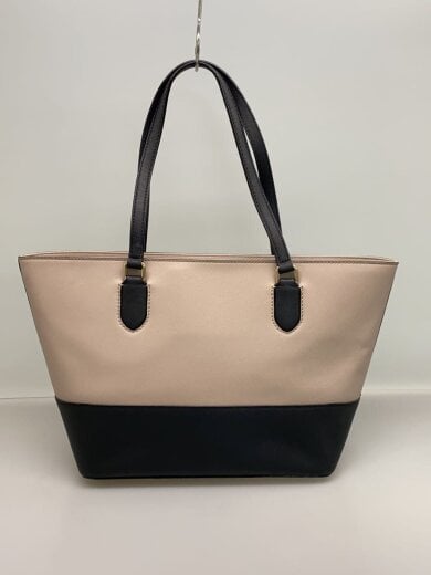 商品画像：バイカラー/ピンクベージュ/トートバッグ/レザー/BEG/WKRU4388 3