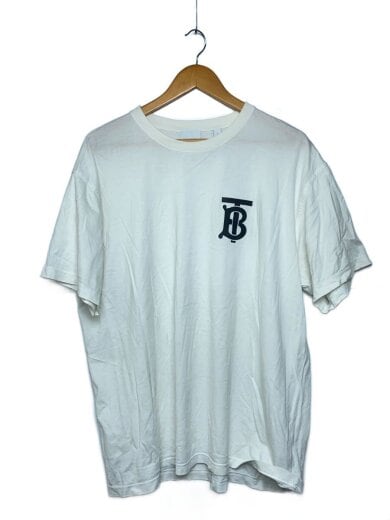 画像：BURBERRY背面汚れ有/TBロゴ/Tシャツ/L/コットン/WHT/80174851