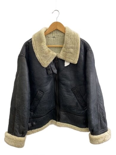 商品画像：JUNGWOO FUR/フライトジャケット/M/レザー/BLK/2104401441 1