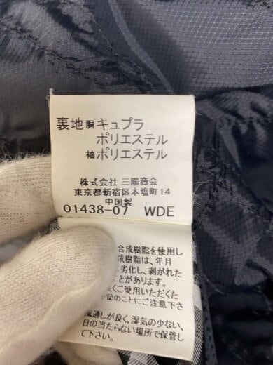 画像：BURBERRY BLACK LABELフード着脱可/ナイロンジャケット/L/ナイロン/BLK/無地/BMP74-702-095