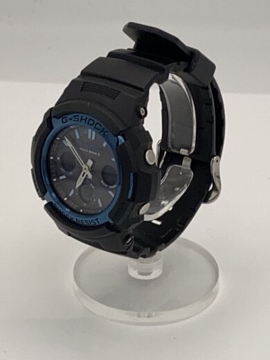 商品画像：ソーラー腕時計・G-SHOCK/デジアナ/ラバー/BLK/BLK/SS 2