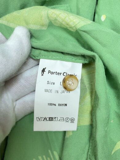 商品画像：SHOWFOLK ALOHA SHIRT/L/レーヨン/GRN/総柄 4