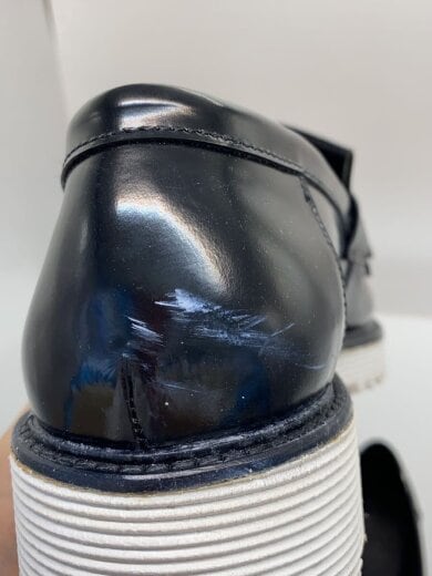 商品画像：側面スレ有/タッセルローファー/42/BLK/レザー 6