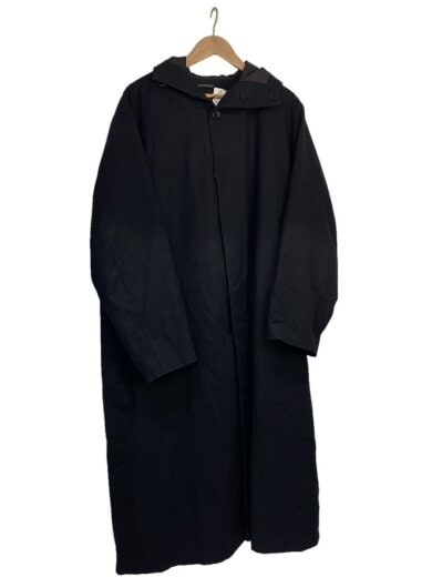 商品画像：フーデッドロングコート/2/ウール/BLK/HB-C24-114// 1